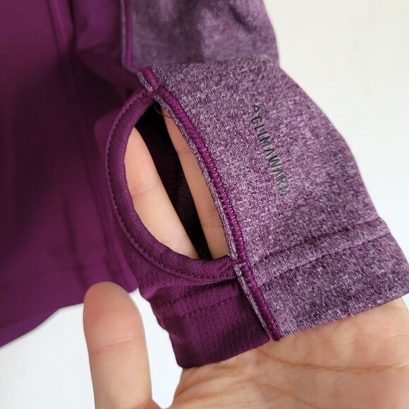 Adidas Purple Pink Long Sleeve Pullover Mock Neck Layering Top Size Small - Picture 6 of 11